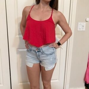 𝅺VICTORIA’S Secret Crop tank Top. Red or Blue